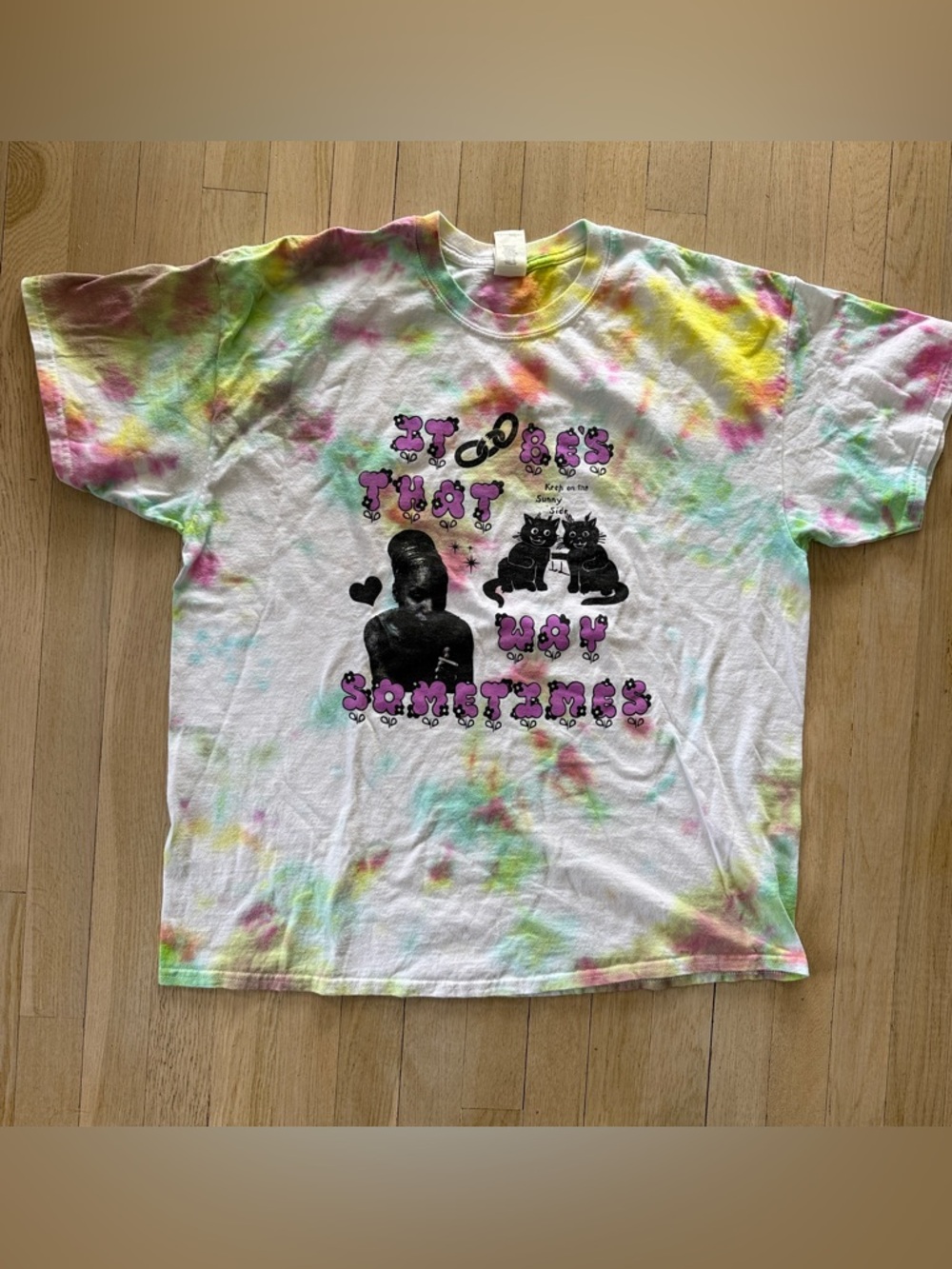 Vintage Nina Simone tie-dyed T-shirt, XL